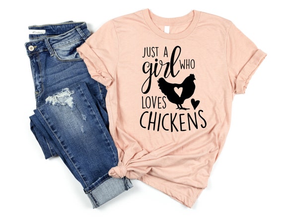Love Chicken T-Shirt Colorful Farm Tshirt Love Chicken T-Shirt Colorful Farm Tshirt