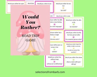 Would you rather?,  Road trip game