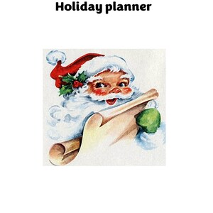 Christmas Holiday Planner - plan for the holiday in advance, instant PDF