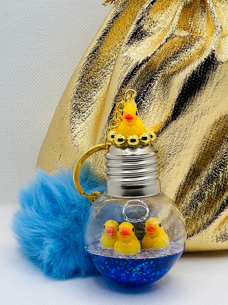 Light Bulb Aquarium Swimming Ducks Keychain/ Light Bulb Etsy