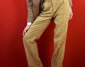 特価ブランド 100% - Pants Linen Baroni 90s 80s Italian Linen in Made - パンツ