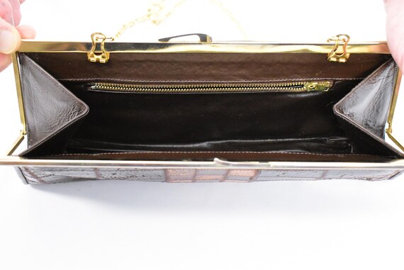 1970s Exotic Python Frame Bag – Convertible Gold … - image 15