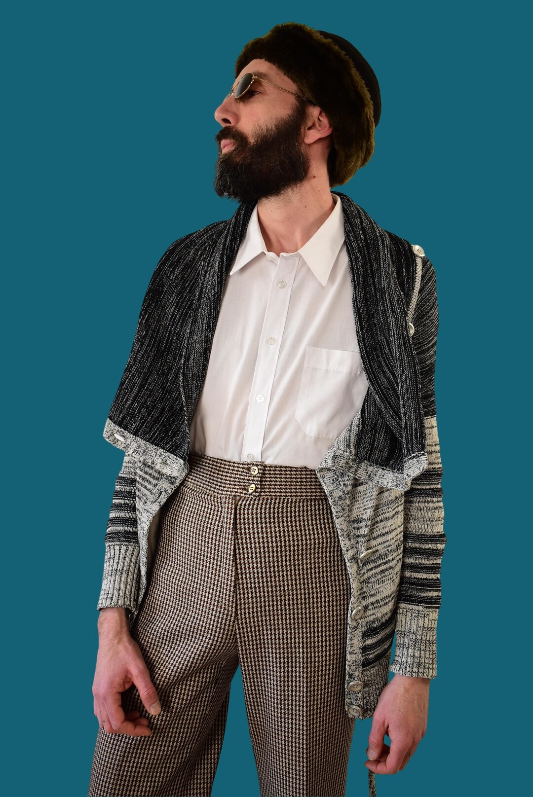 ジョルジオアルマーニ　90FW 90s カーディガン　アーカイブ 90s Armani Exchange Cardigan: Asymmetrical Knit Cotton Designer