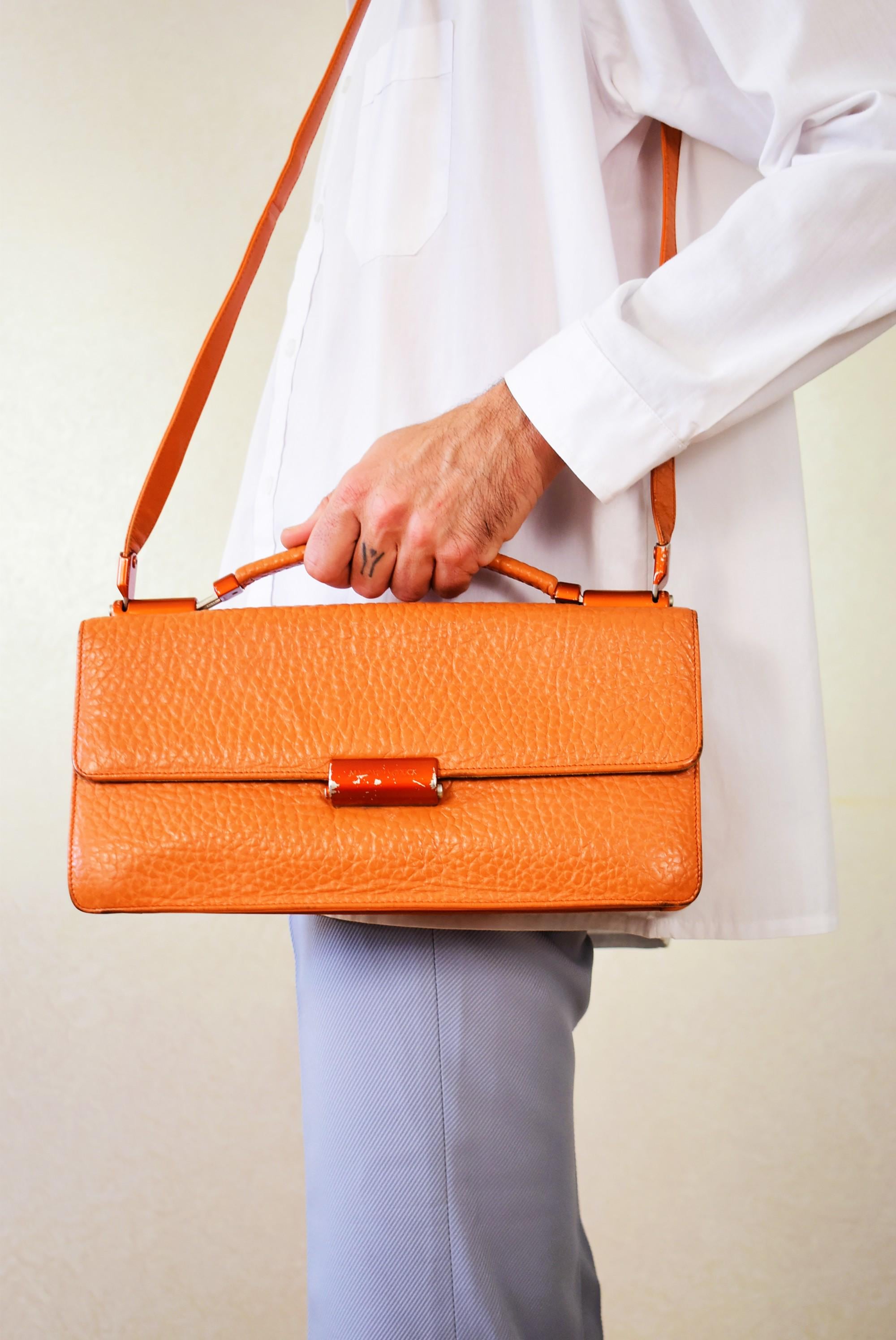 Leather Borsa Tracolla Mandarina Duck Amazon Vintage Mandarina