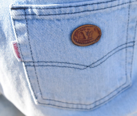 Unique Valentino Vintage 80s Jeans - Handpainted … - image 8