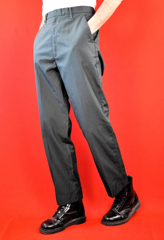 Dark Green 80s Levis Trousers - Straight Vintage … - image 2