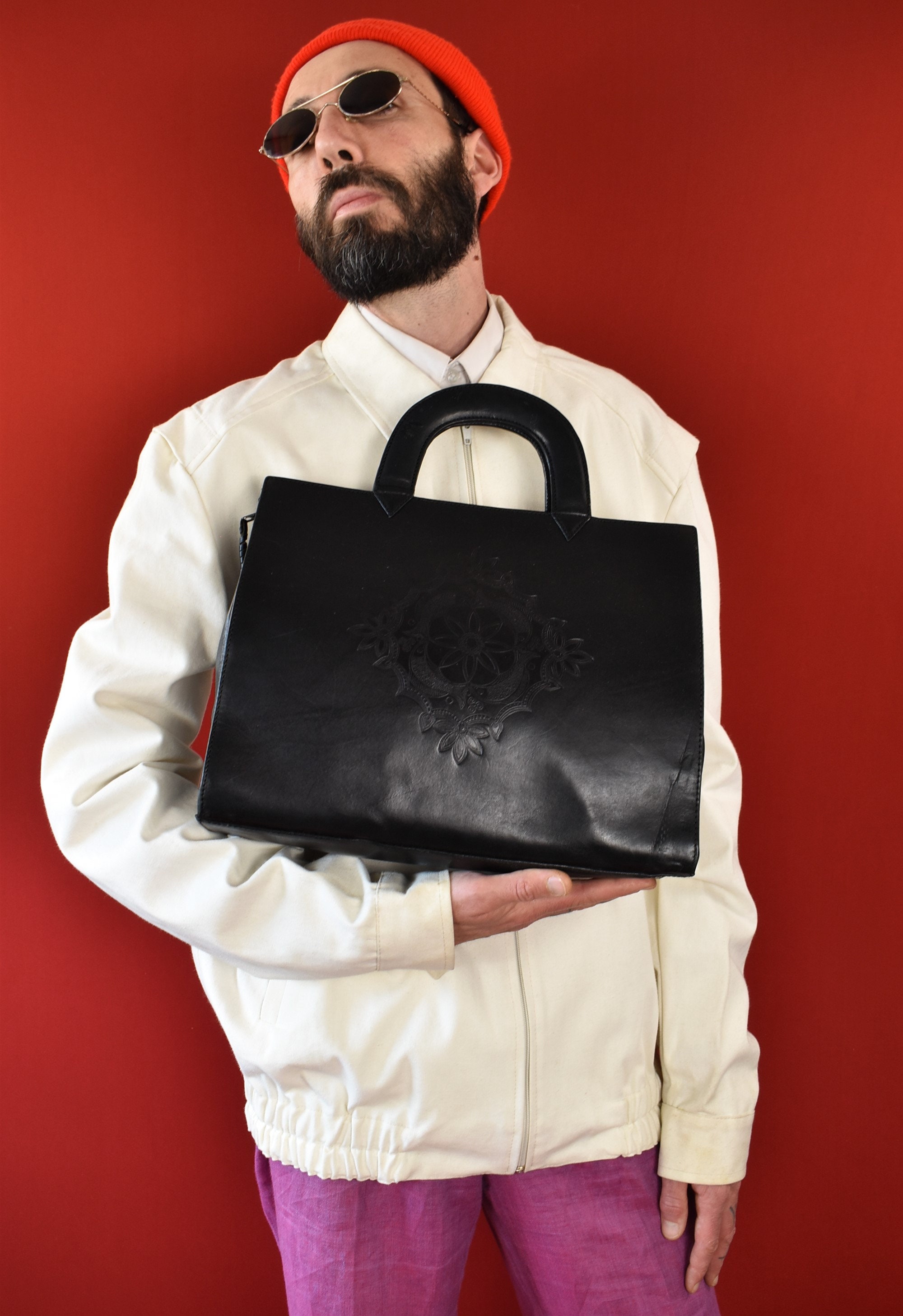 italy製　 archive grunge leather shoulder b4cd2cf7-5982-4a7f-9f4b-