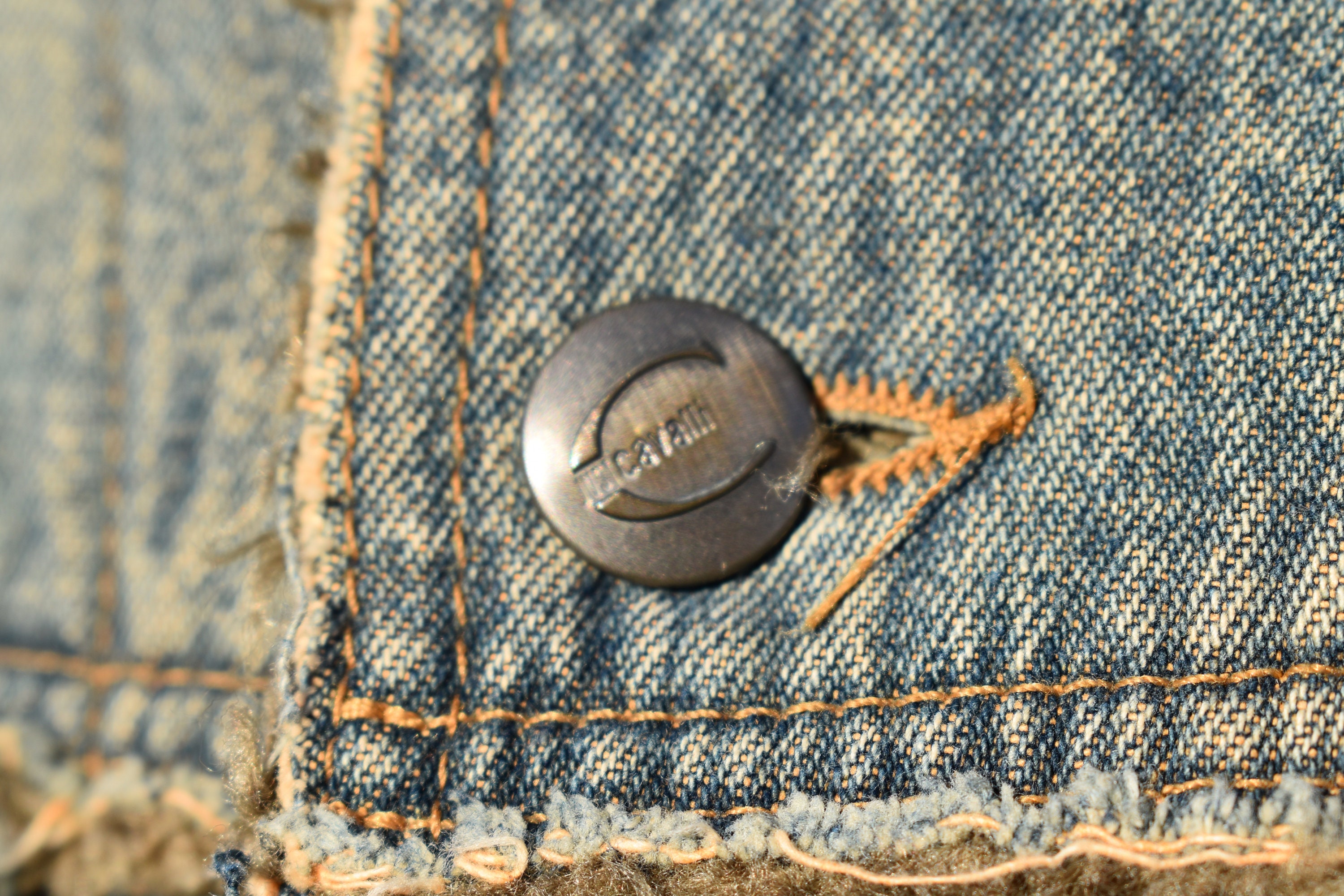Just Cavalli Vintage Denim Jacket: Sherpa Faux Shearling Jean Coat