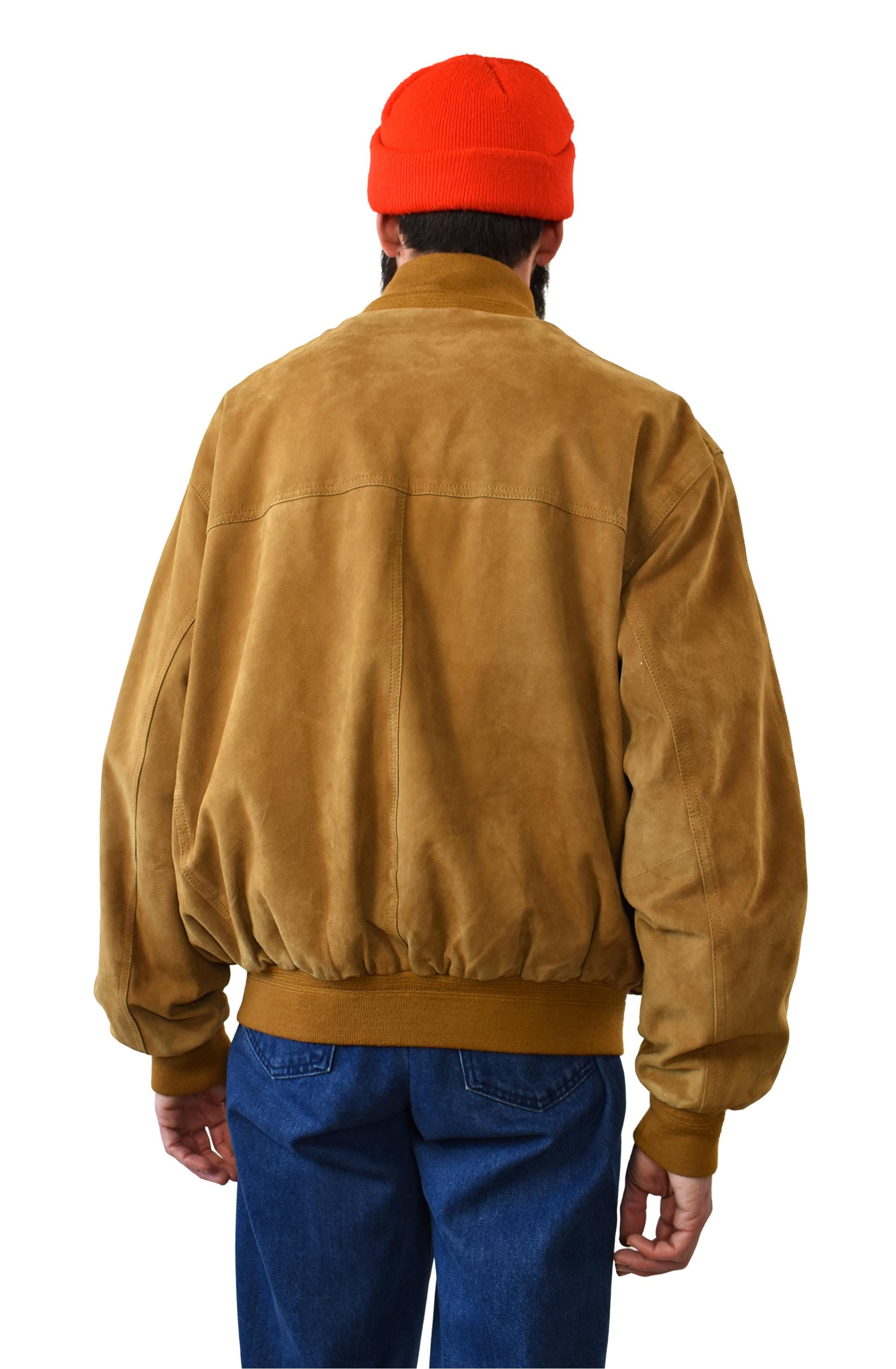 ジャケット・アウター 90s Italian Vintage Brown Suede Jacket Vintage 90s Italian Suede Bomber Jacket: Men's XL Brown