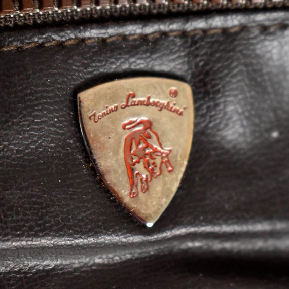 【希少バックヴィンテージ】1992年 ドン・メルチョー Vintage Tonino Lamborghini Leather Messenger Bag, Italian Brown