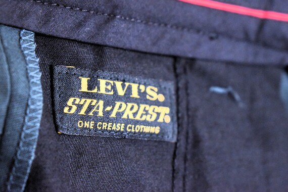 Dark Green 80s Levis Trousers - Straight Vintage … - image 7