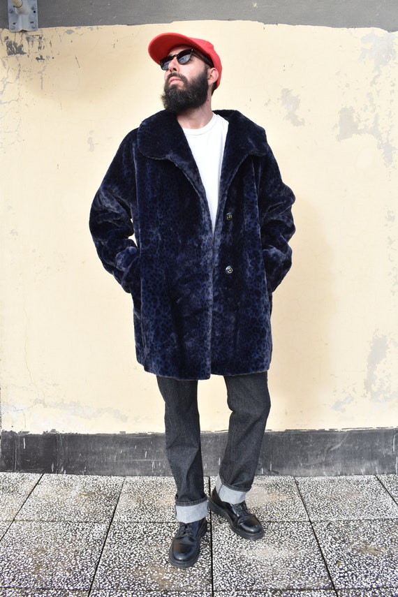 Italian Vintage 90s Fake Fur Coat - Cheetah Print 
