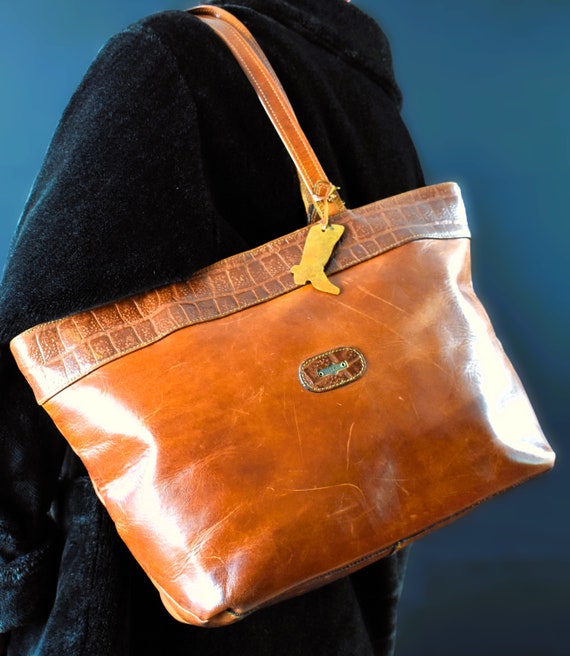 Sac Bandoulière EL Campero En Cuir Vintage - Fabriqué En Italie - Occasion En Super état !