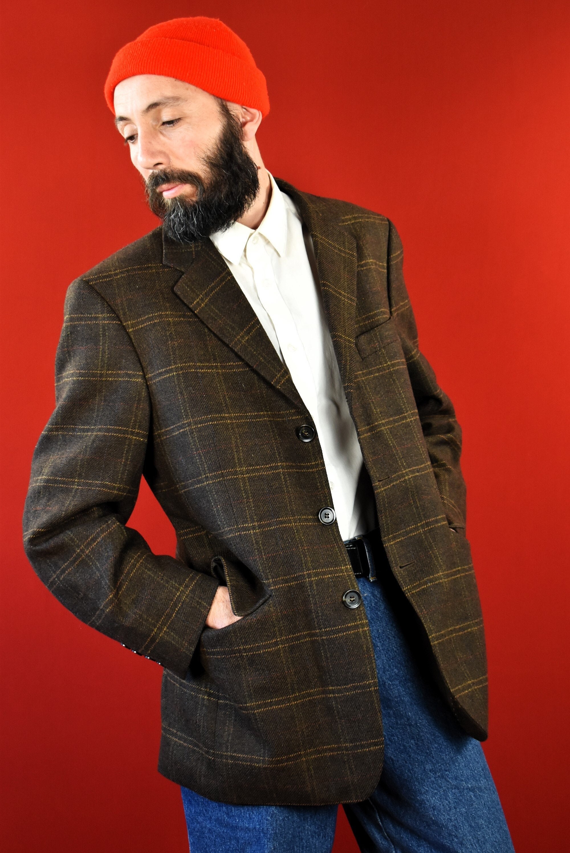 Checker Sport Jacket Etsy UK