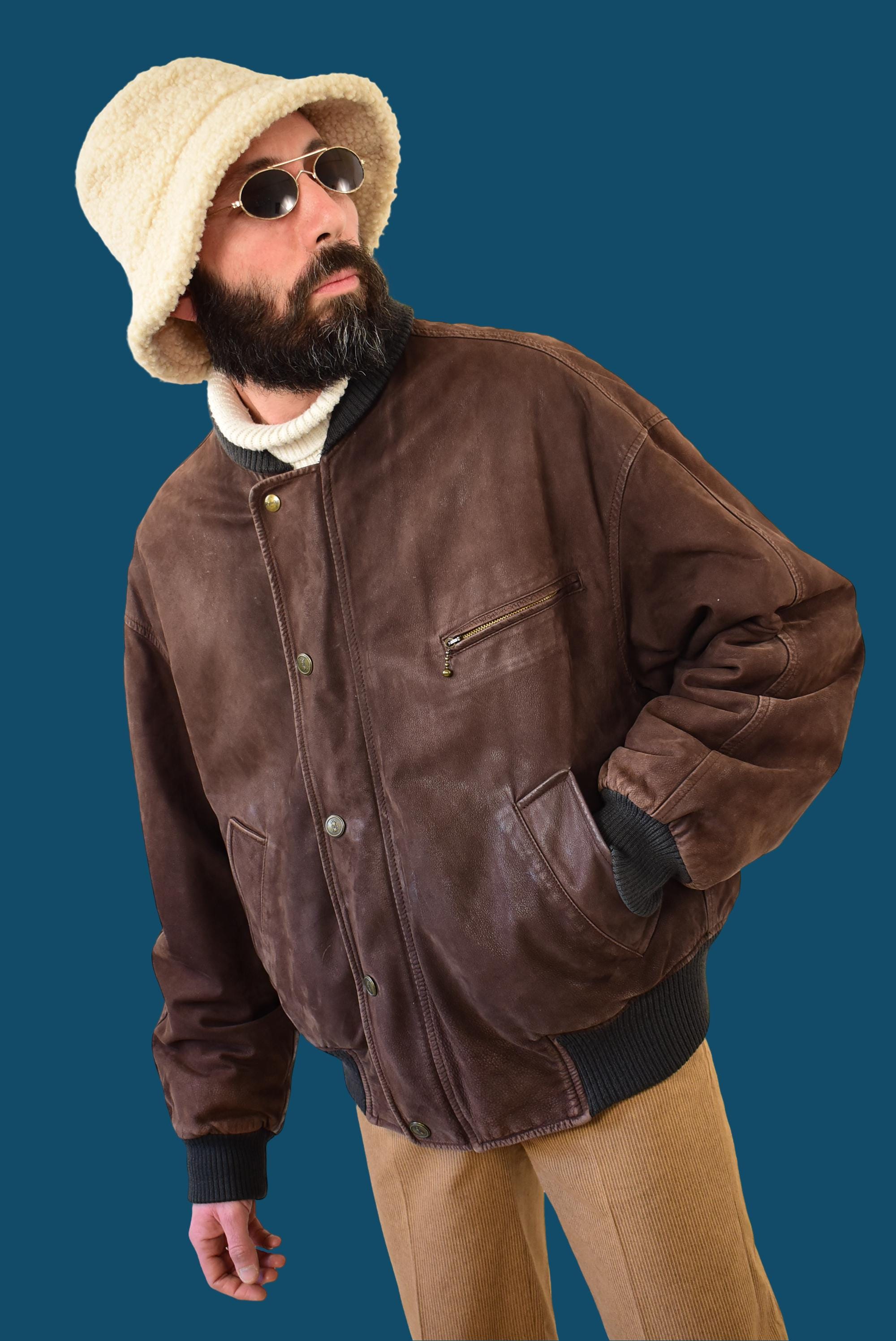 Designer Valentino Garavani Suede Bomber Jacket: 80s Limited