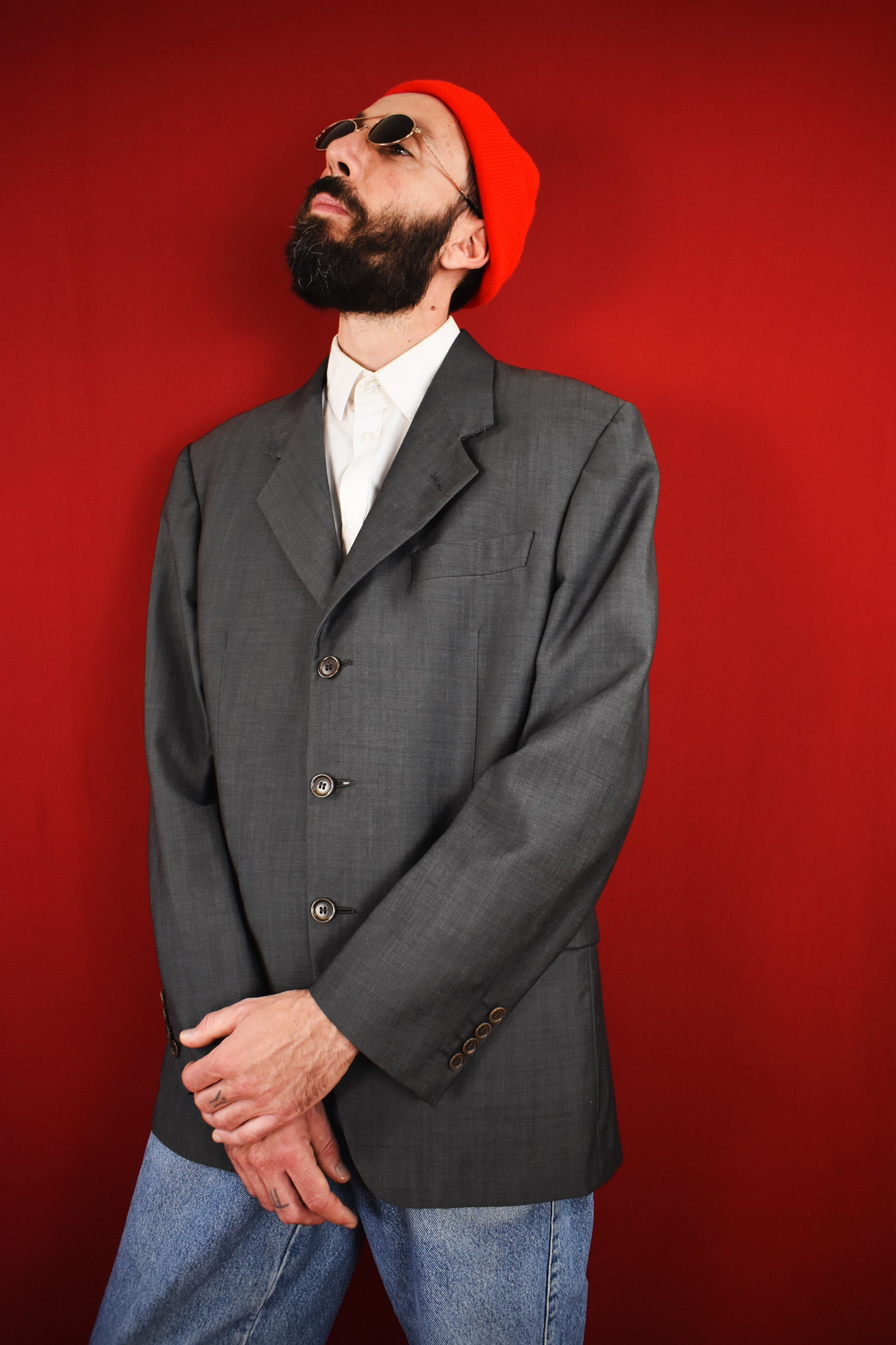 80〜90s made in Italy wool×mohair jacket 80〜90s made in Italy wool×mohair jacket 90s Vintage Coat