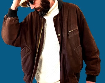 【美品】Valentino ブラウン レザーボンバージャケット 52サイズ 中古・古着通販】VALENTINO GARAVANI (ヴァレンティノ・ガラヴァーニ