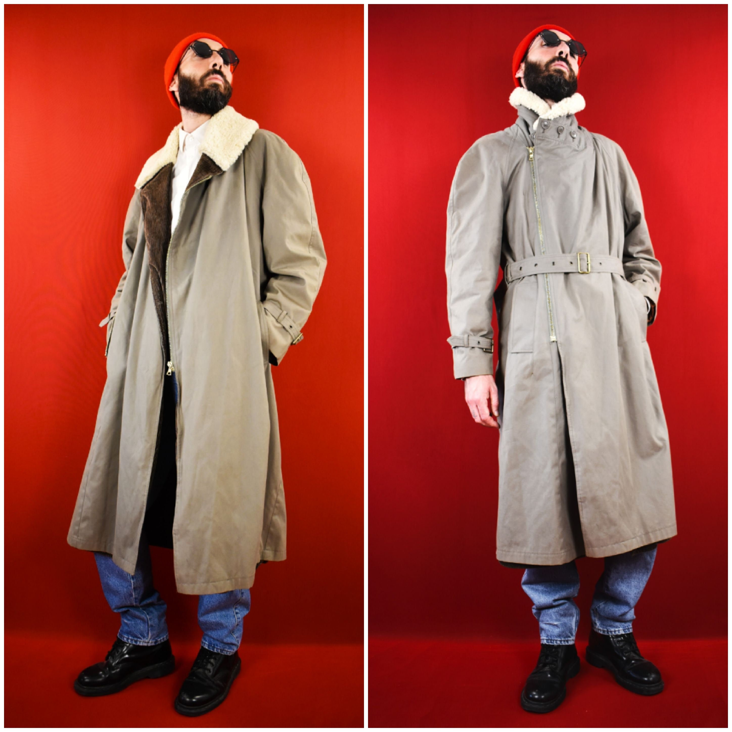 Giorgio Armani Vintage 70s Trenchcoat – Italian Designer Lined
