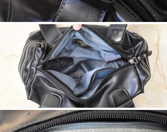 Y2K Black Mini Shoulder Bag: Vintage Grunge Satchel With