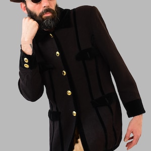 Escada Vintage Cashmere Angora Jacket: Velvet Details, Made in Germany