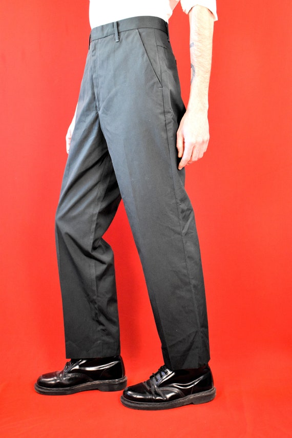 Dark Green 80s Levis Trousers - Straight Vintage … - image 4