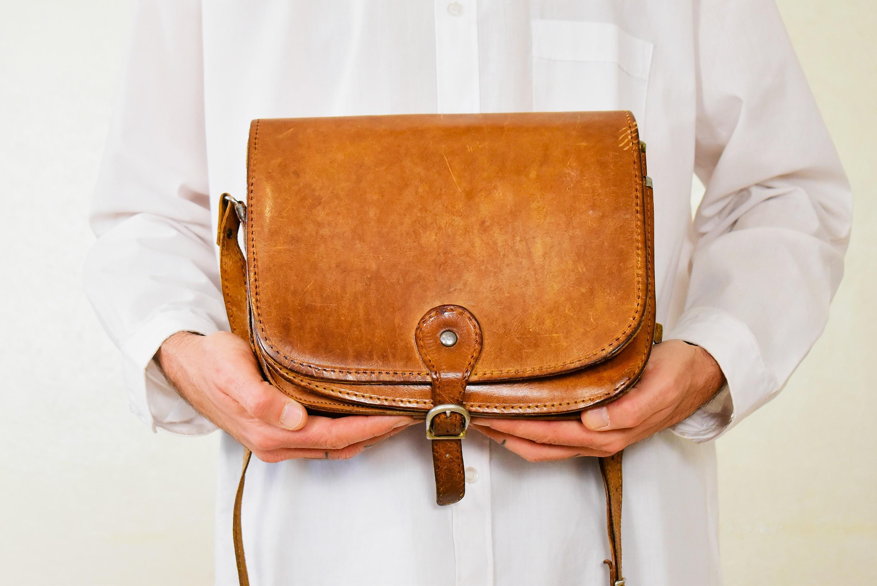 70s leather bag - Etsy 日本