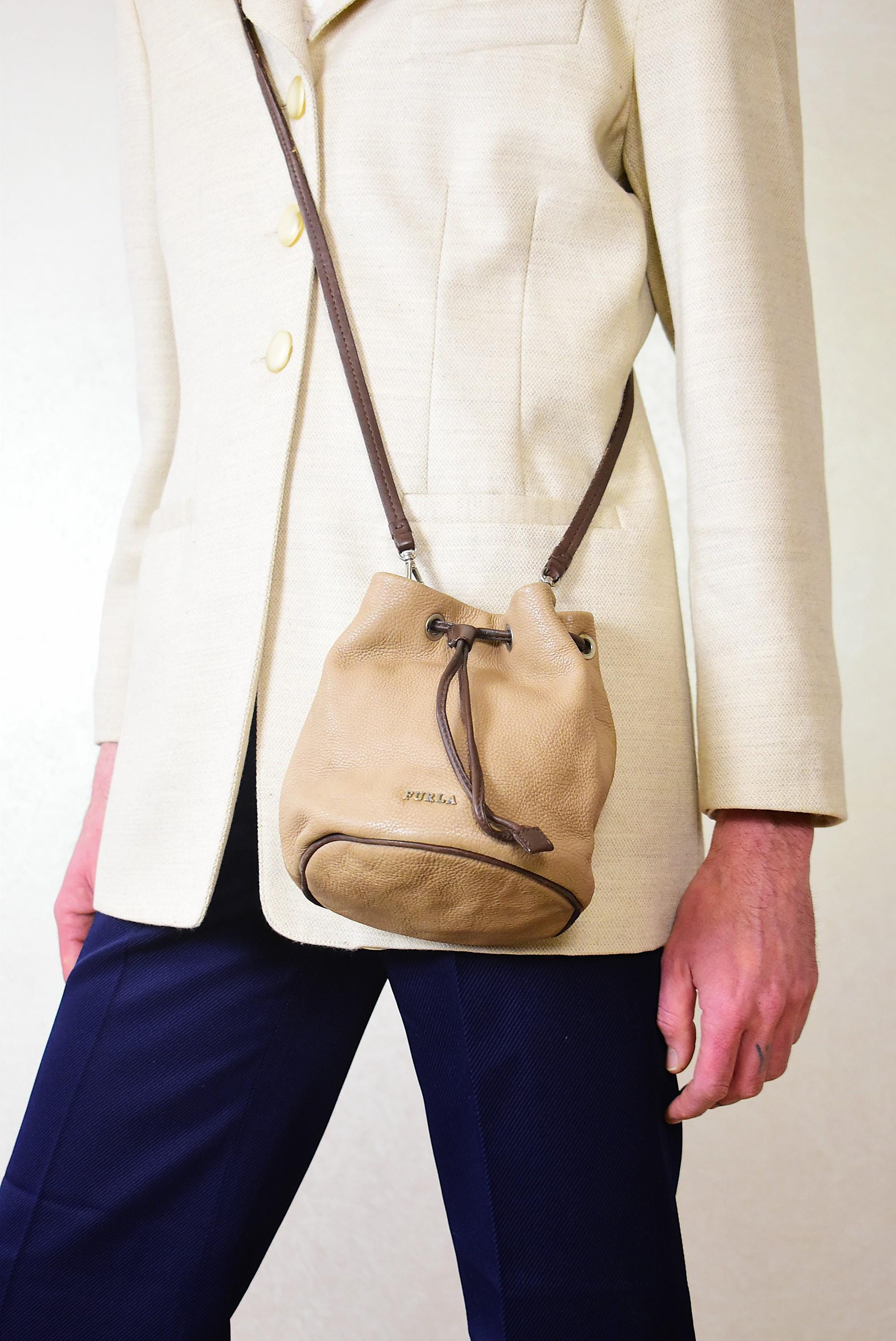 Furla Turquoise Leather Backpack-VINTAGE 90’s Turquoise 1927 Shoulder Bag| COLOGNESE 1882 main image 4