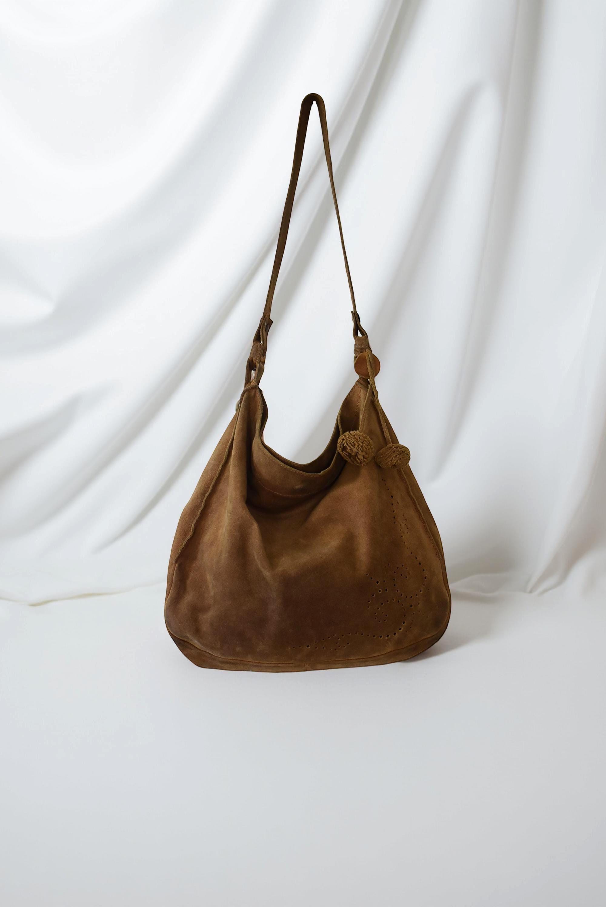 Vintage Suede Tote Bag - Etsy