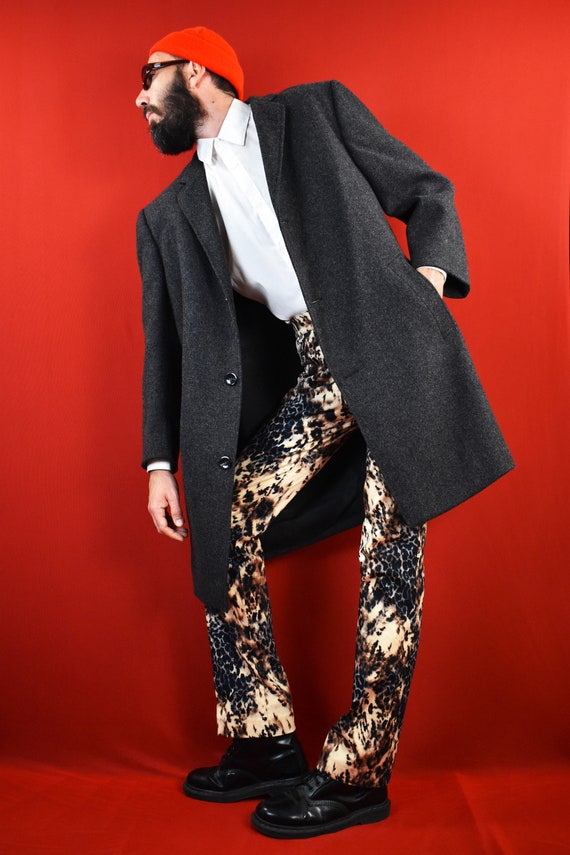 Trench Coat Vintage Elio Gozzi Années 80 - Fabriqué En France - Taille L - Vert - État 9/10