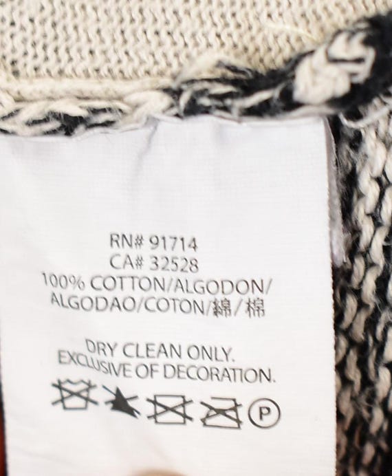 90s Armani Exchange Cardigan: Asymmetrical Knit Cotton Designer