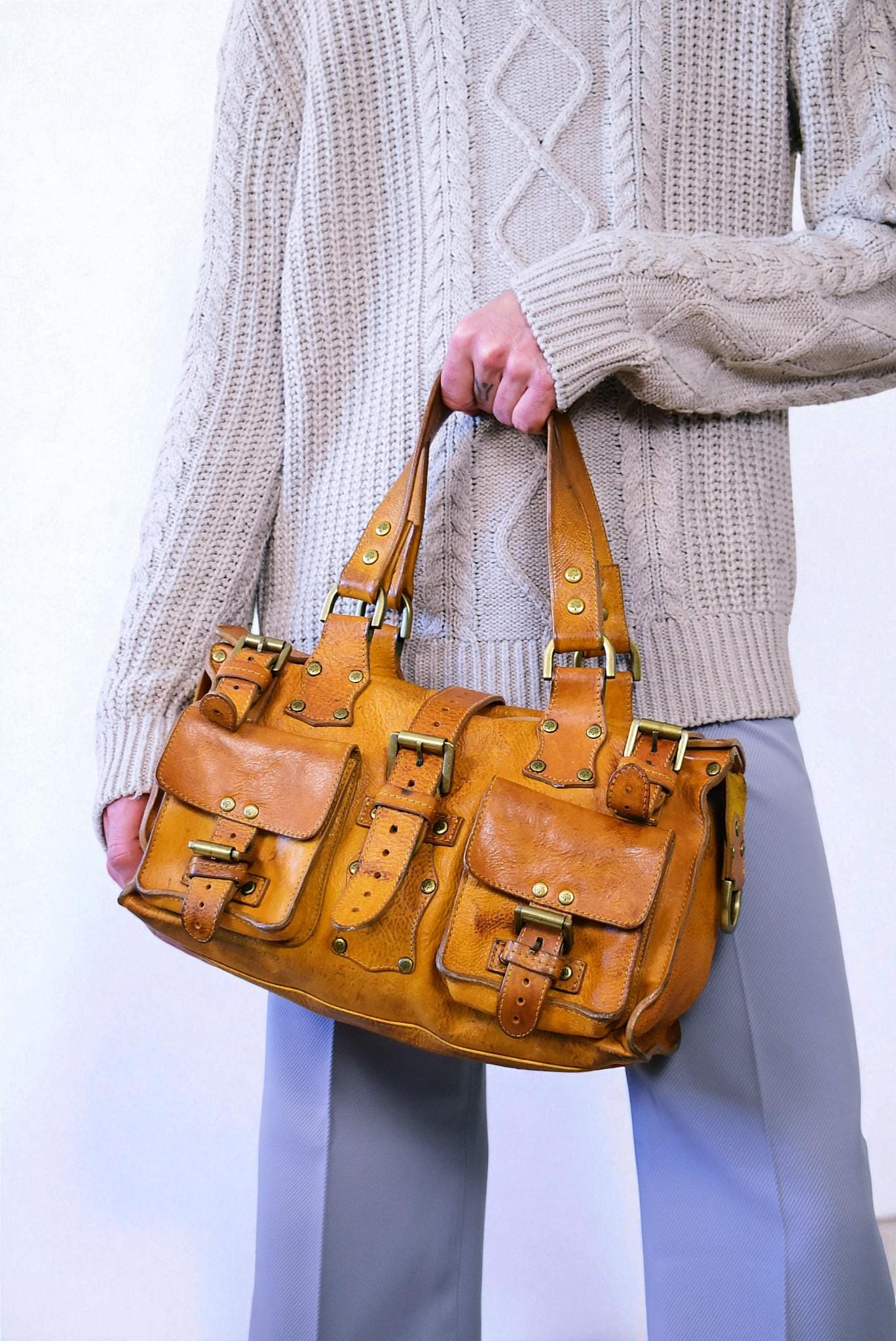 Vintage Mulberry Roxanne Bag Butter Scotch Darwin Leather | 2000s 