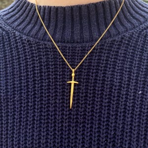 GOLD SWORD PENDANT