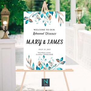 Don&#39;t Pay More Edit Rehearsal Dinner Welcome Sign, The Night Before Welcome Sign, Printable Welcome Sign, Rehearsal Dinner Sign, RD1011