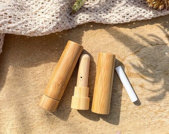Inhalierstift BAMBOO ו aus natürlichem Bambus ו Riechstift für ätherische Öle ו inkl. Baumwollstick