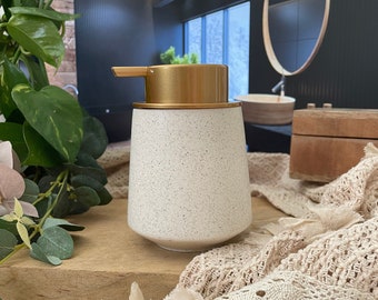 FOAM SOAP DISPENSER made of ceramic in matt colors (rose ו natural ו black ו bleu ו green ) ו SOAP DISEPENSER