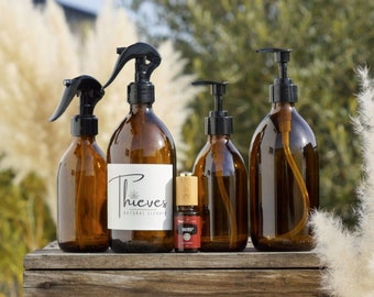 Spray/pump bottle 500ml / 250ml with label
