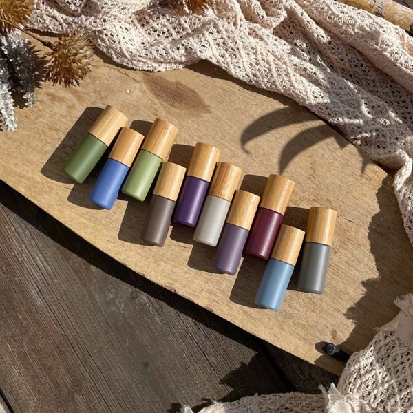 Roll-Ons "FEELiNATURE" in natural matte tones (5ml) ו optionally with bamboo or gold lid