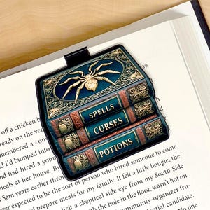 Potion, Cursed & Spells Books Halloween Magnetic Bookmark