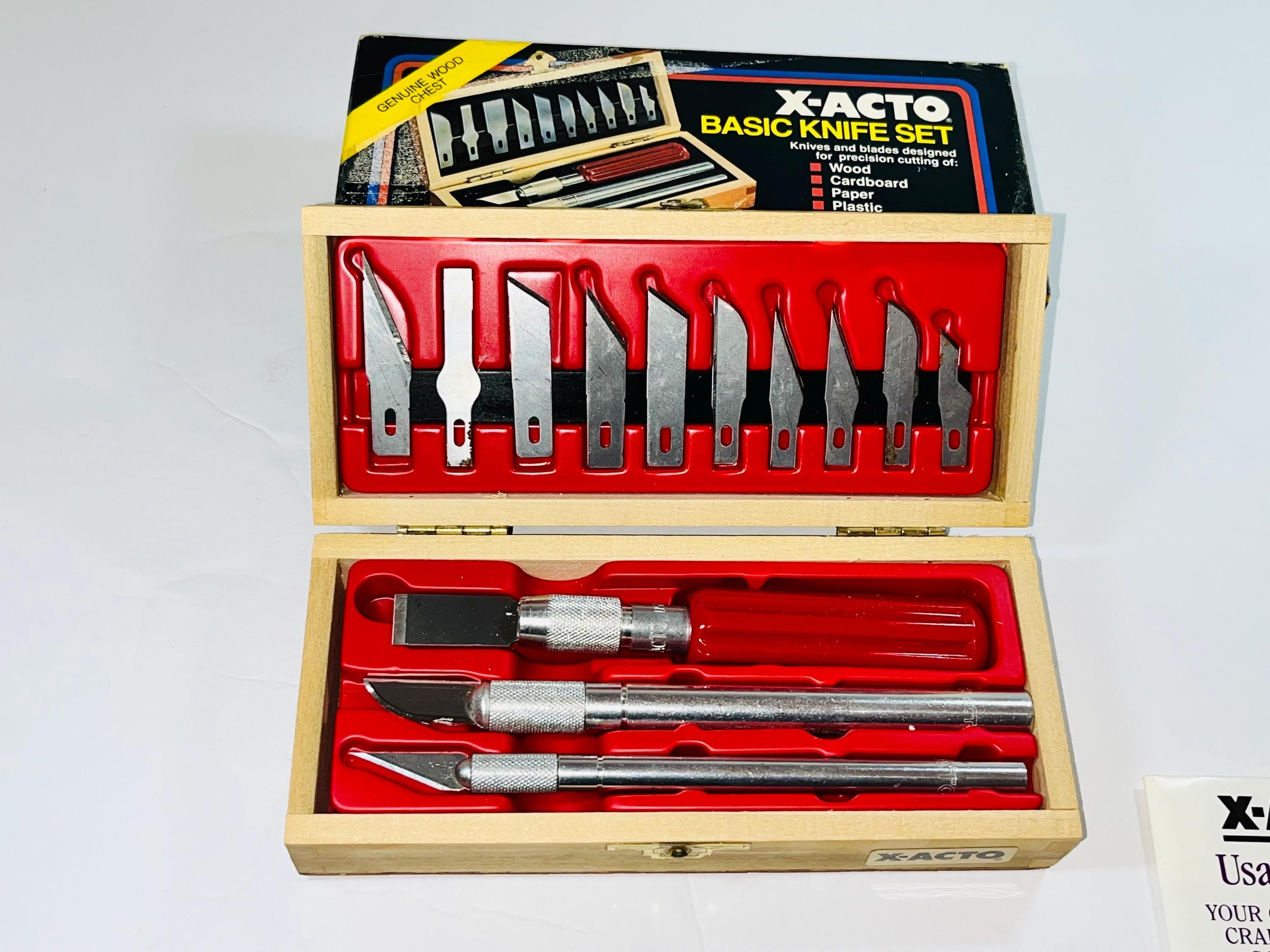 Complete Vintage X-acto Basic Knife Set/model X-5082/circa Late