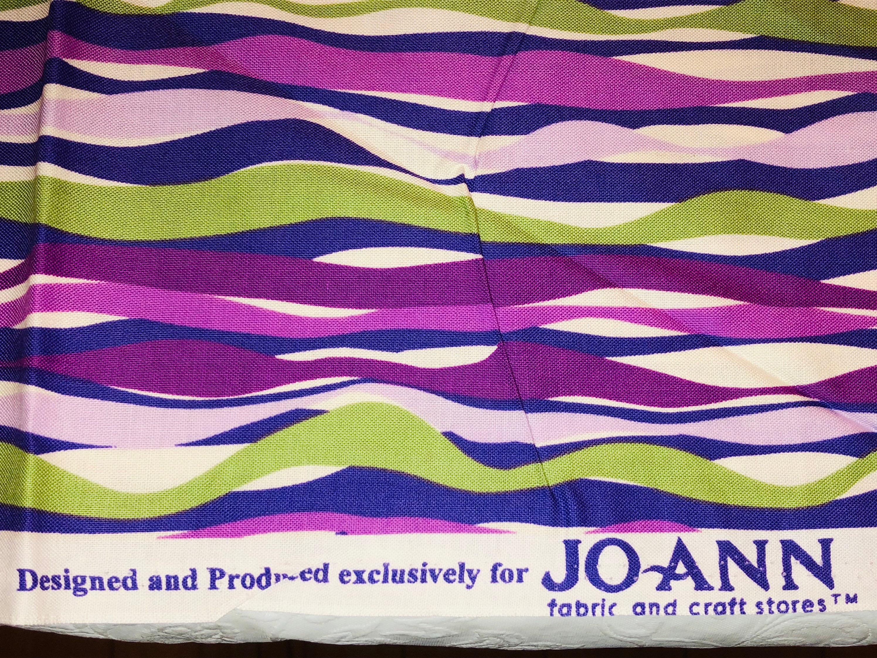 Beautiful Exclusive From JOANN Fabric_muliticolor Wavy Stripes Design ...