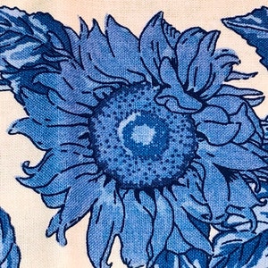 Authentic Provencal French Fabric_Sunflowers & Olives Design_Never Used/Excellent Condition