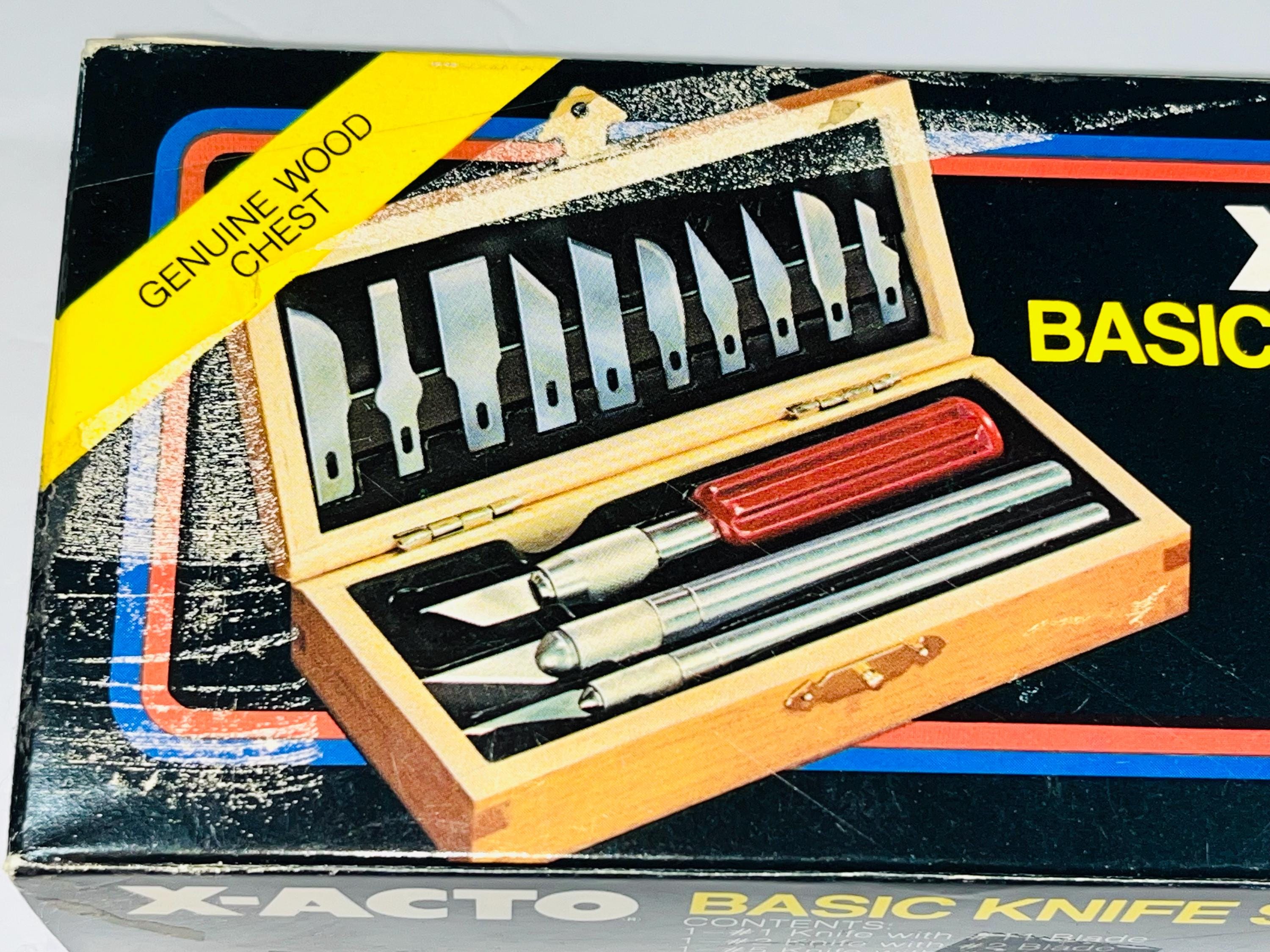 Complete Vintage X-acto Basic Knife Set/model X-5082/circa Late
