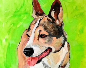 Pet painting custom hand painted pet portrait