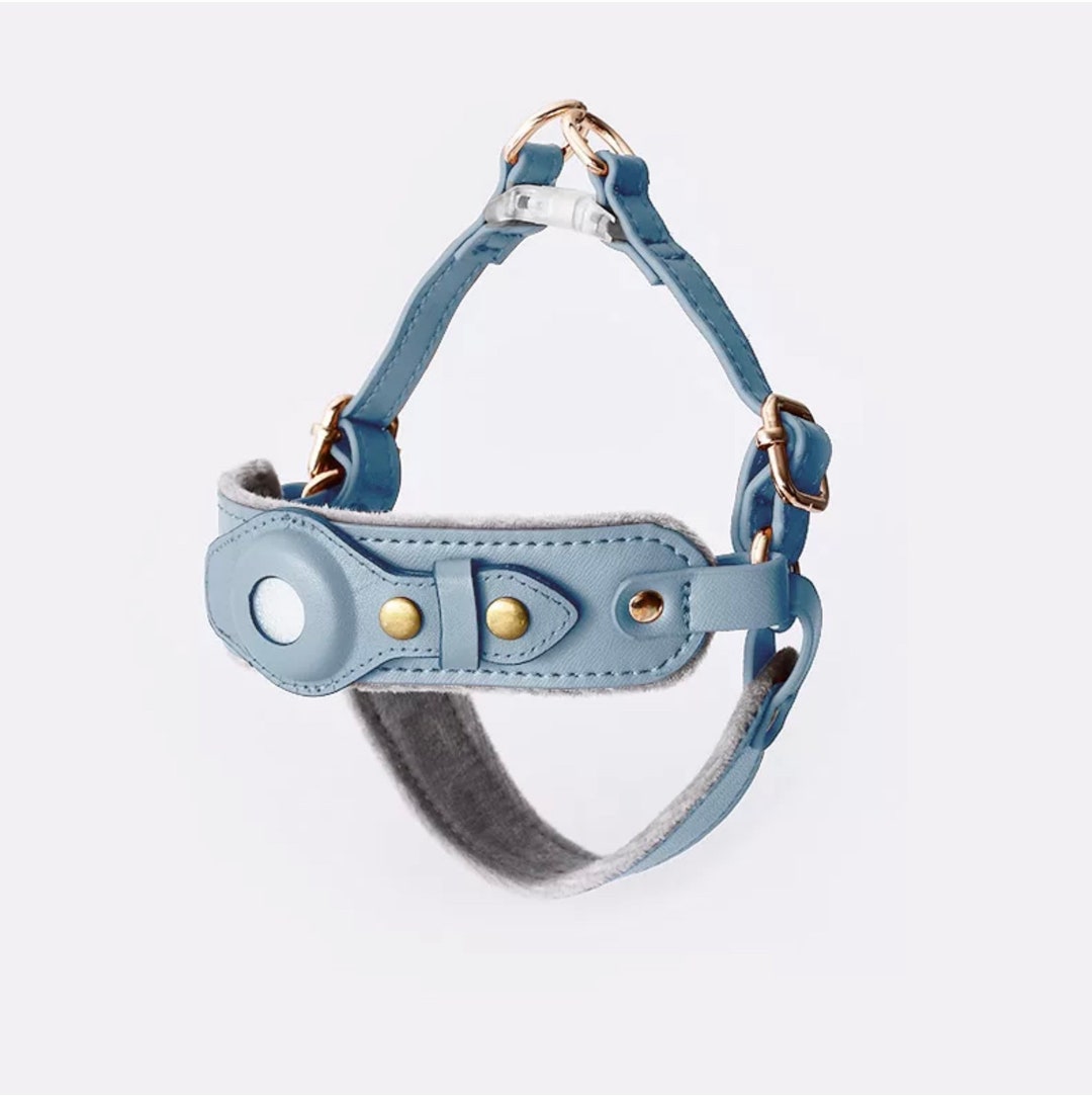 Premium Vegan Leather Apple AirTag Pet Harness All in One Design Air