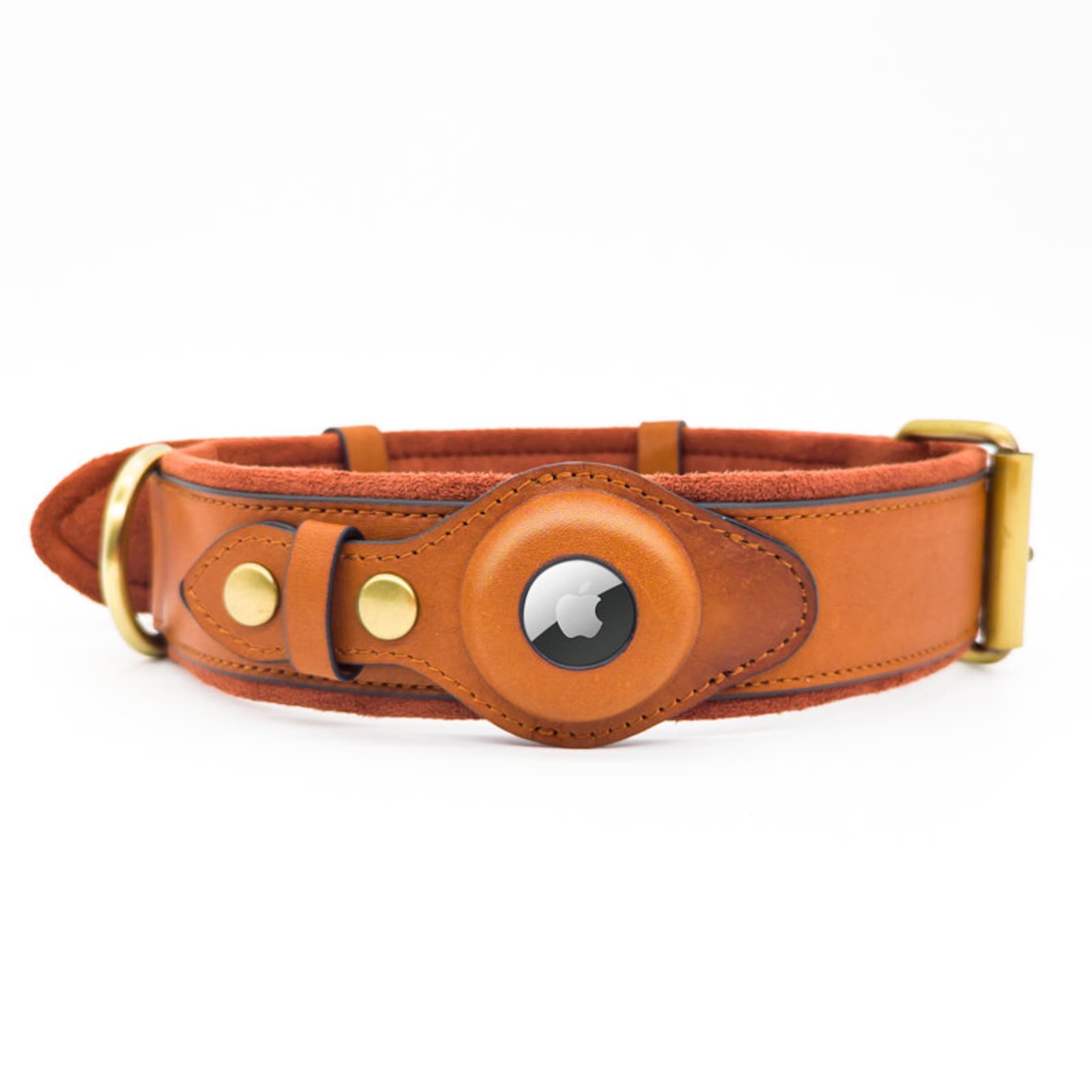 Premium Leather & Vegan Leather Apple Airtag Dog Collar All in Etsy