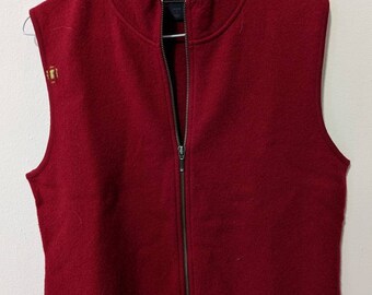 Undead Vintage Woolrich 100% Wool Vest (L) con Mends Visibles