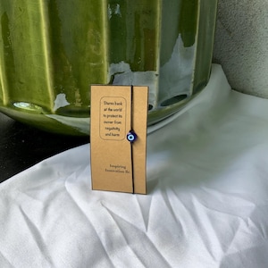 Minimalist Evil Eye Bracelet adjustable
