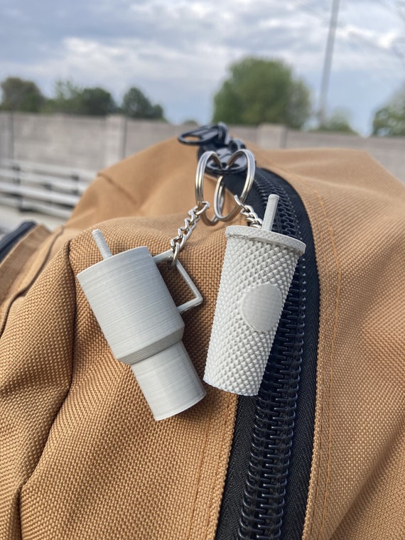 Mini Studded Tumbler and Stanley Tumbler Keychains/2 Pack 