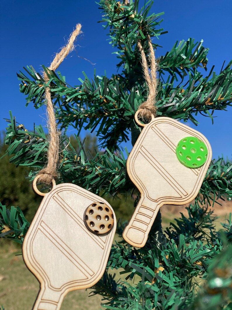 Pickleball Christmas Ornament/ Miniature Pickleball Paddle/ Etsy
