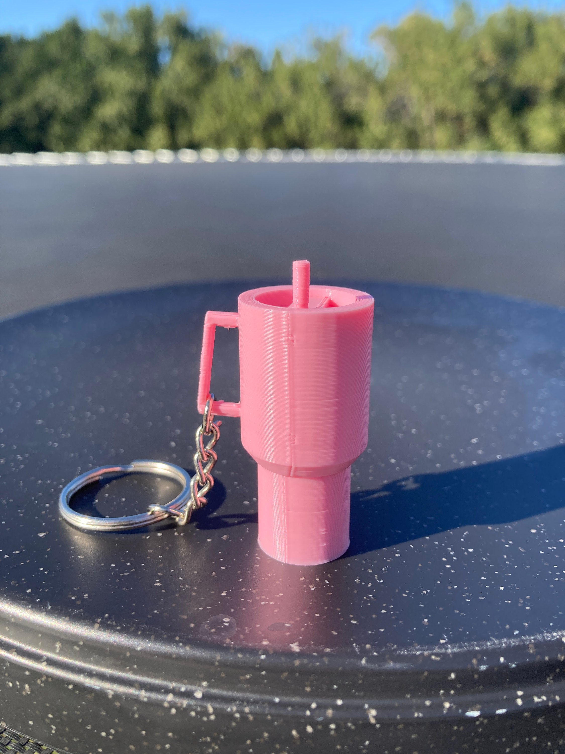 TrendicobyAndy Mini Stanley Tumbler Keychain/ Mini Tumbler/ Stanley Tumbler/ Mini Keychain/ Cute Keychain/ Trendy Keychain/ Pink Stanley Tumbler Keychain